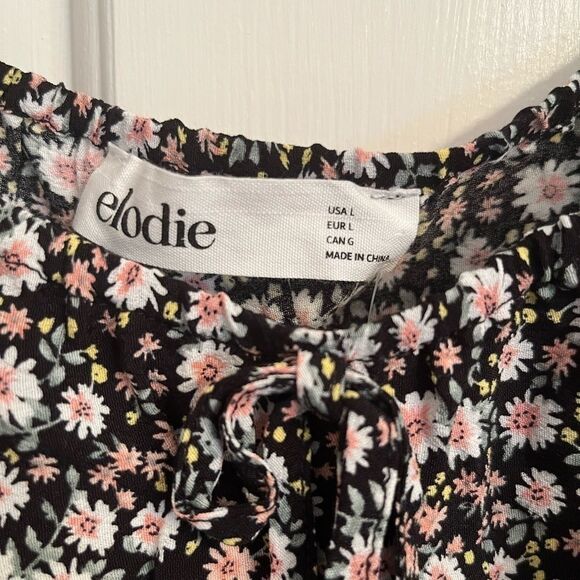 Nordstrom | Elodie by Nordstrom Floral Cropped Long Sleeve - Picture 2 of 5